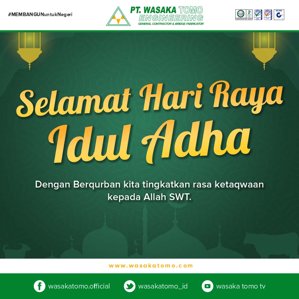 PT. Wasaka Tomo Engineering, Selamat Hari Raya Idul Adha